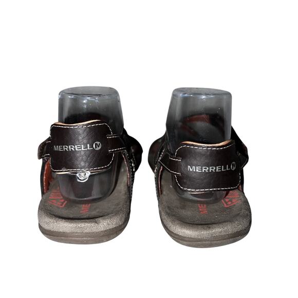 MERRELL Shoes Women’s Size 8 Brown Leather Sandspur Cocoa Coral Strappy Sandals - Picture 6 of 9